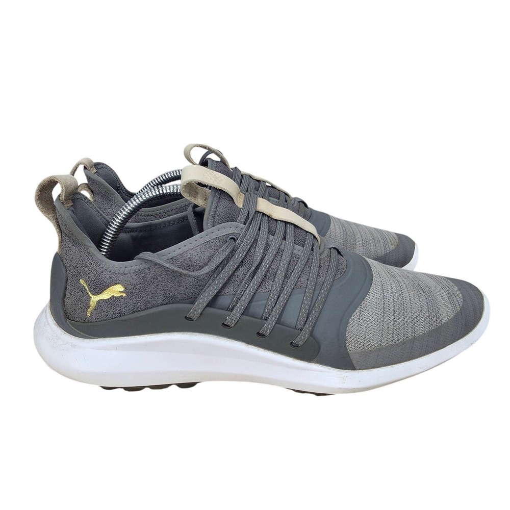 Puma Ignite NXT Golf Shoes Mens 10 Gray Spikeless Sporty Sneakers Casual 192224